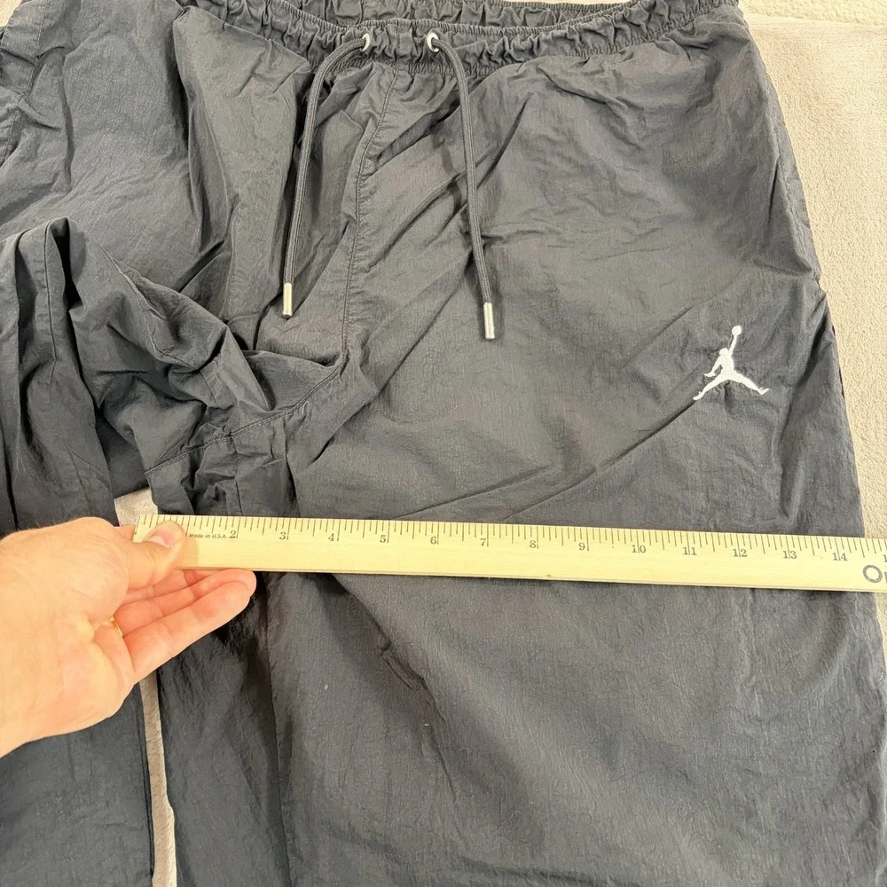 Nike Air Jordan Joggers JumpMan Logo Track Pants 2XL Black Nylon Drawstring